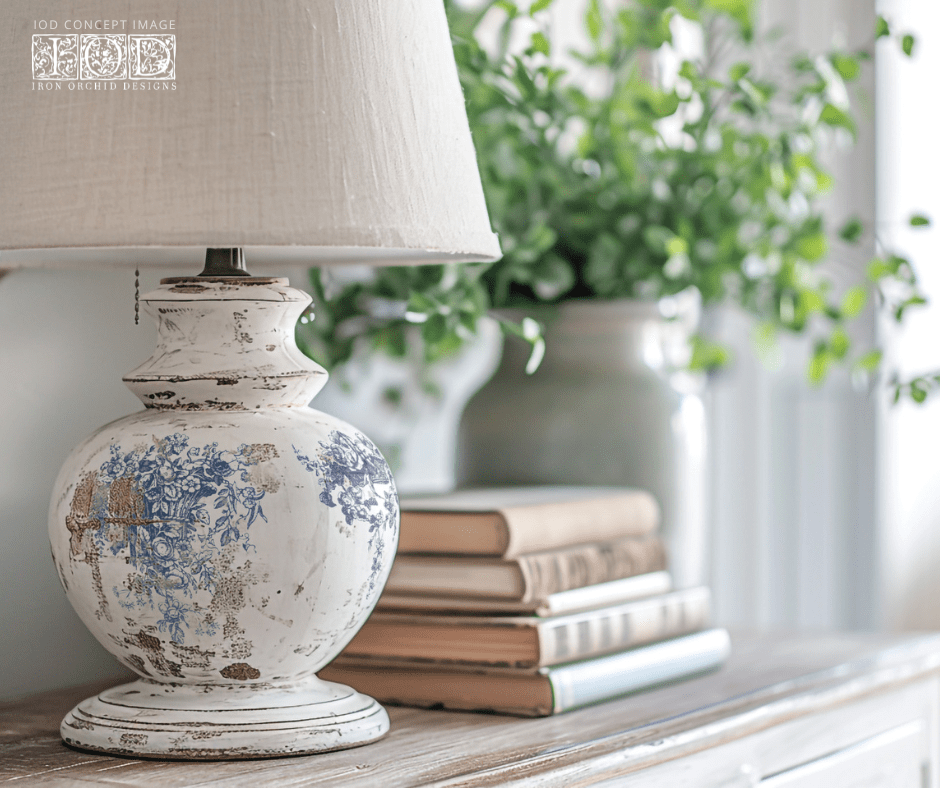 IOD Paint Inlay Delft Traditions Azure IOD Paint Inlay 12x16 (8 Sheets)