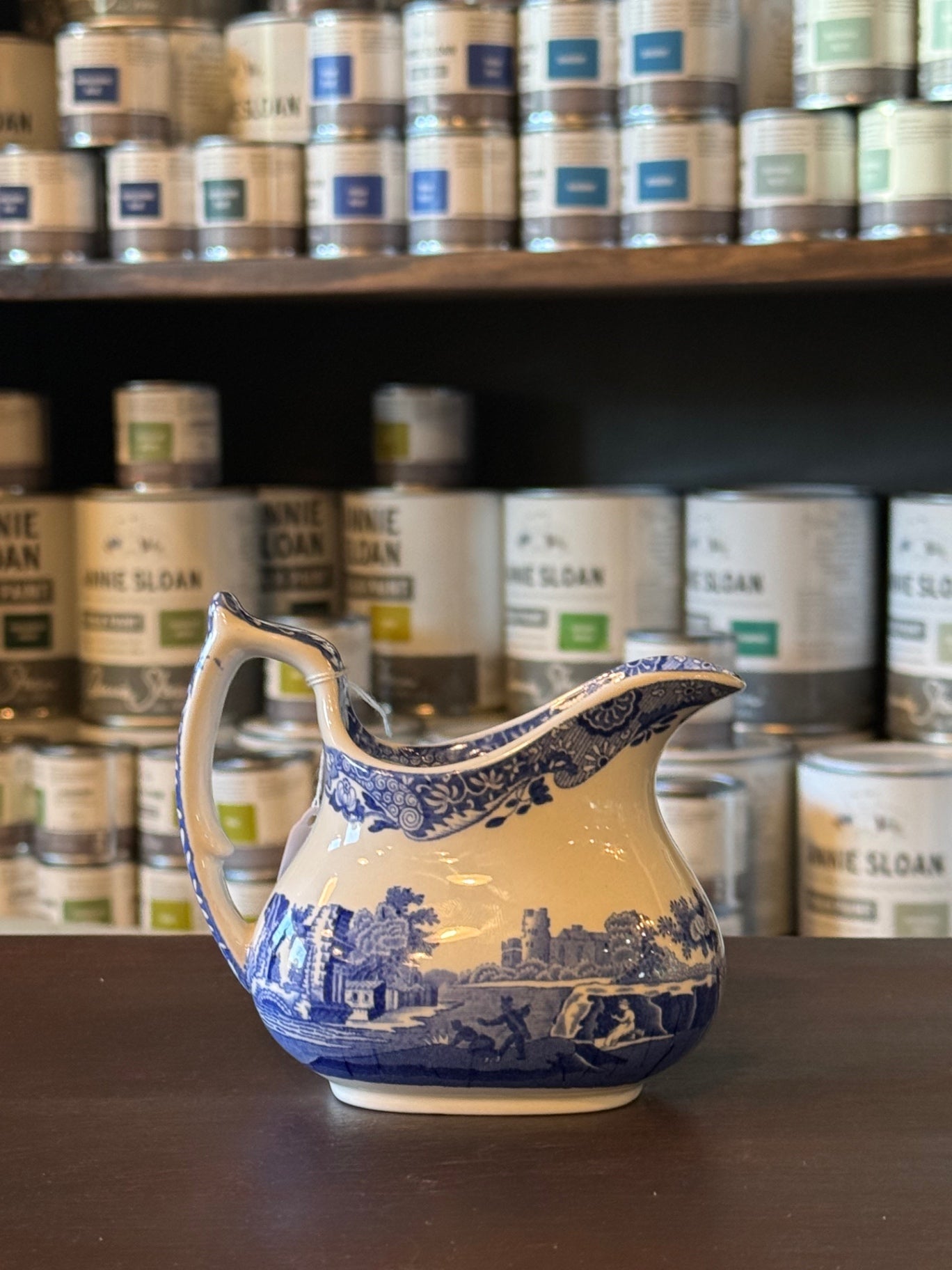 Spode Vintage Glass Small Blue and White