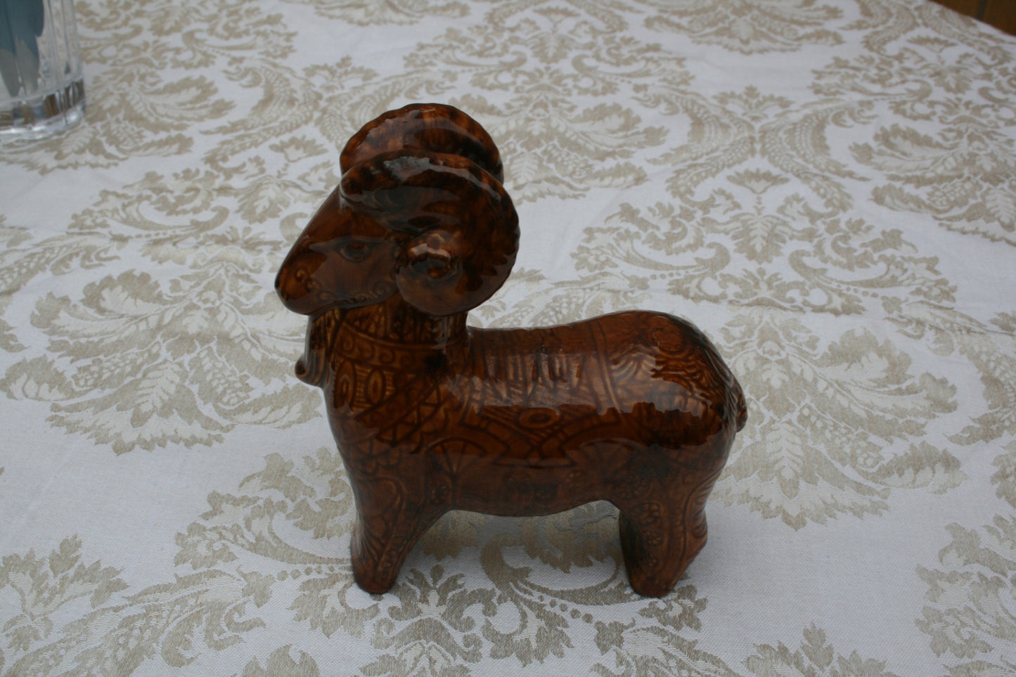 Mid Century Ram figurine
