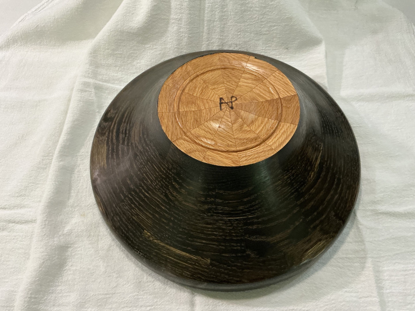 Large Oak Segmented Bowl