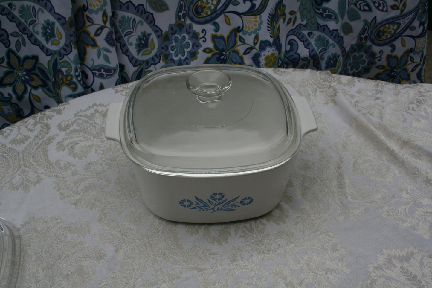 Corning Blue Cornflower A3B casserole