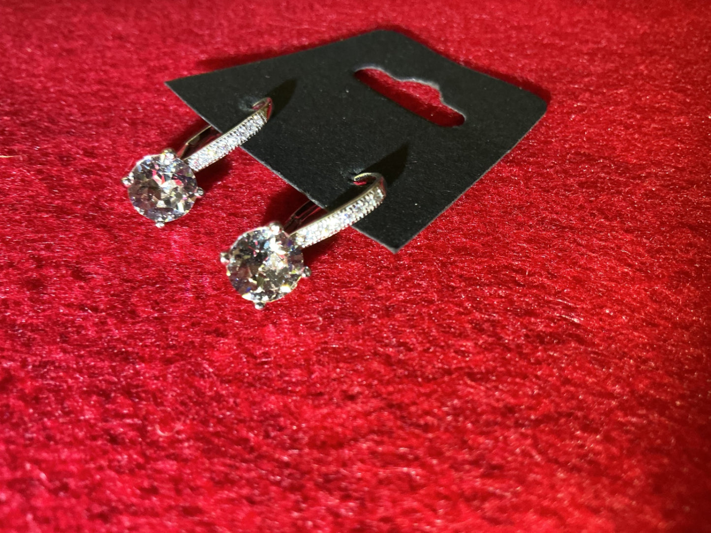 Pretty CZ drop earrings