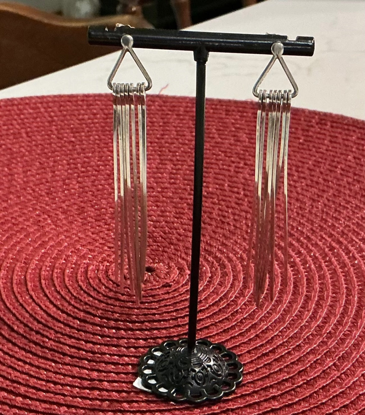 Sterling silver dangle earrings