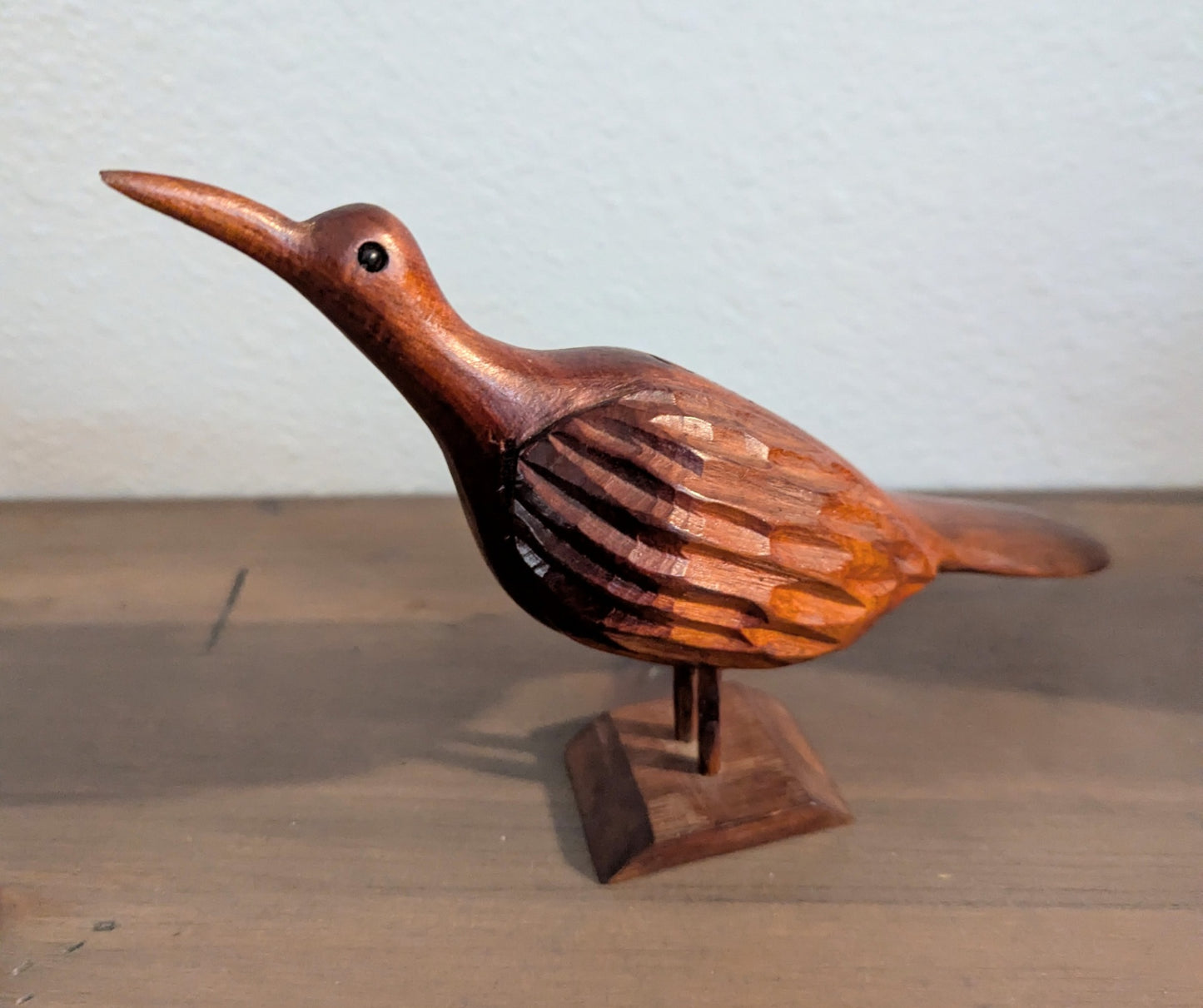 Vtg. Hand Carved Jamaican Folk At Bird
