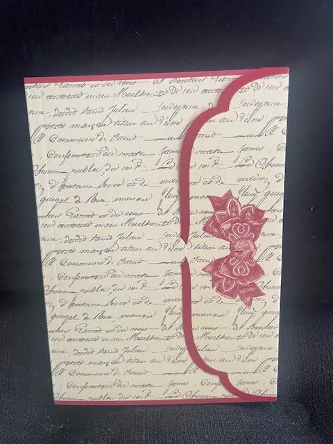 Journal with Lettering and Red Bow Cover 5x7"