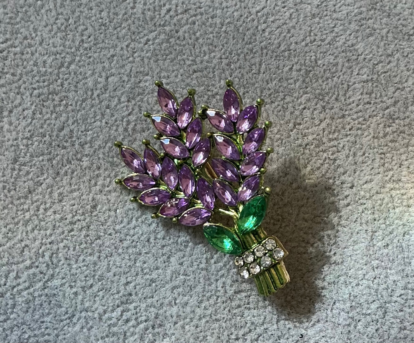 Lavender Bouquet Brooch