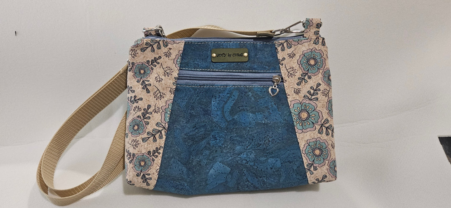 Bags. Blue with flowers
