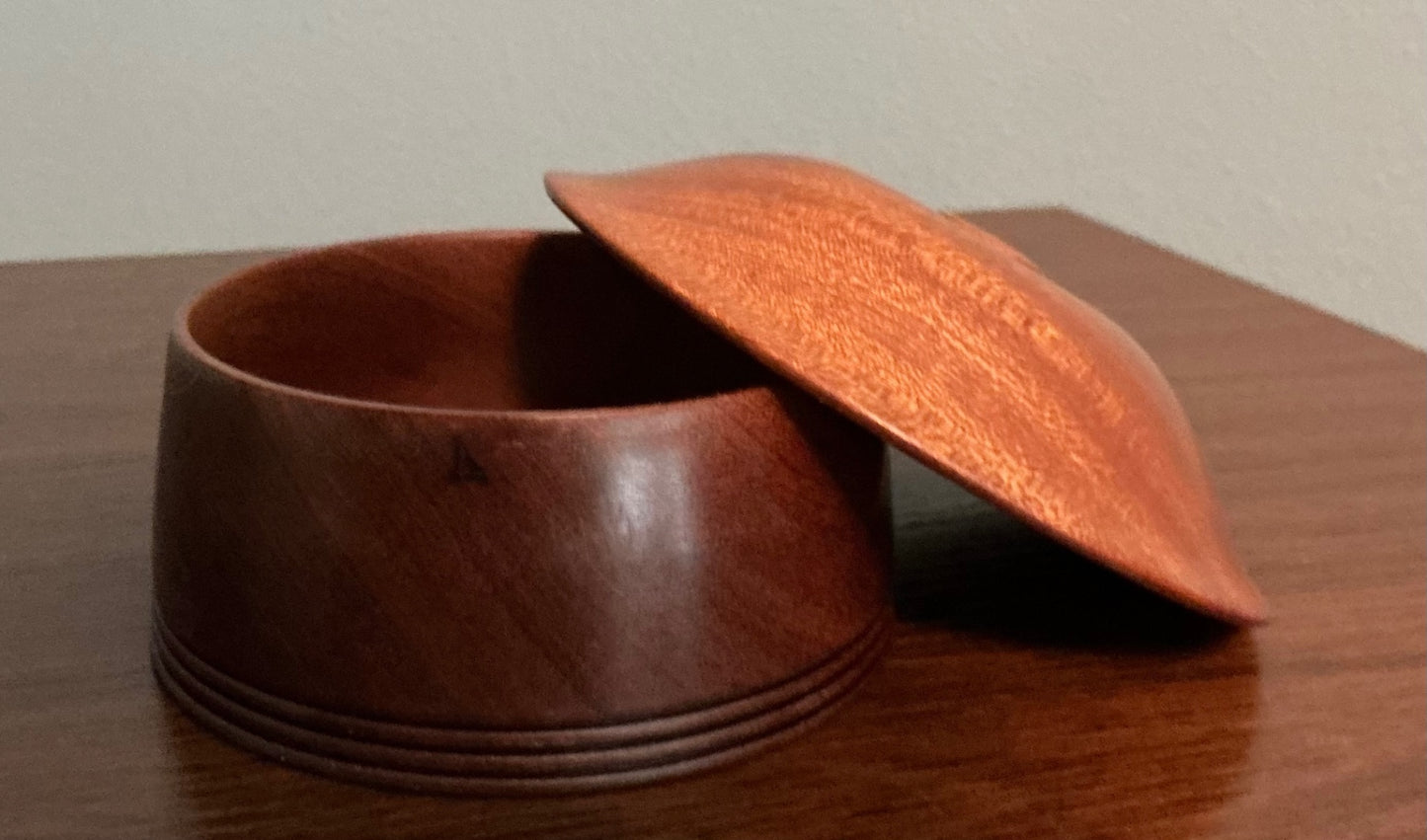 TRINKET BOX made from Sapele wood.
