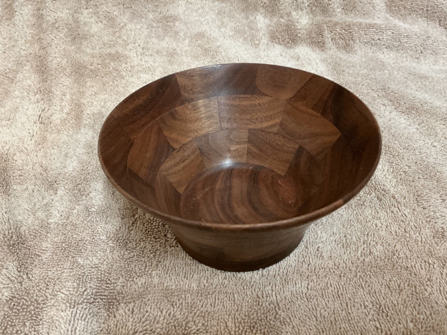 BLACK WALNUT SEGMENTED BOWL