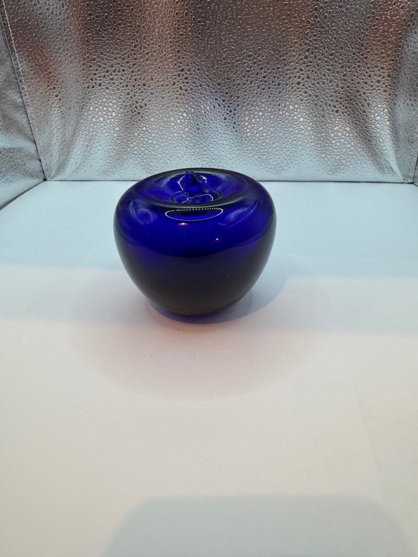 Glass Blue Apple