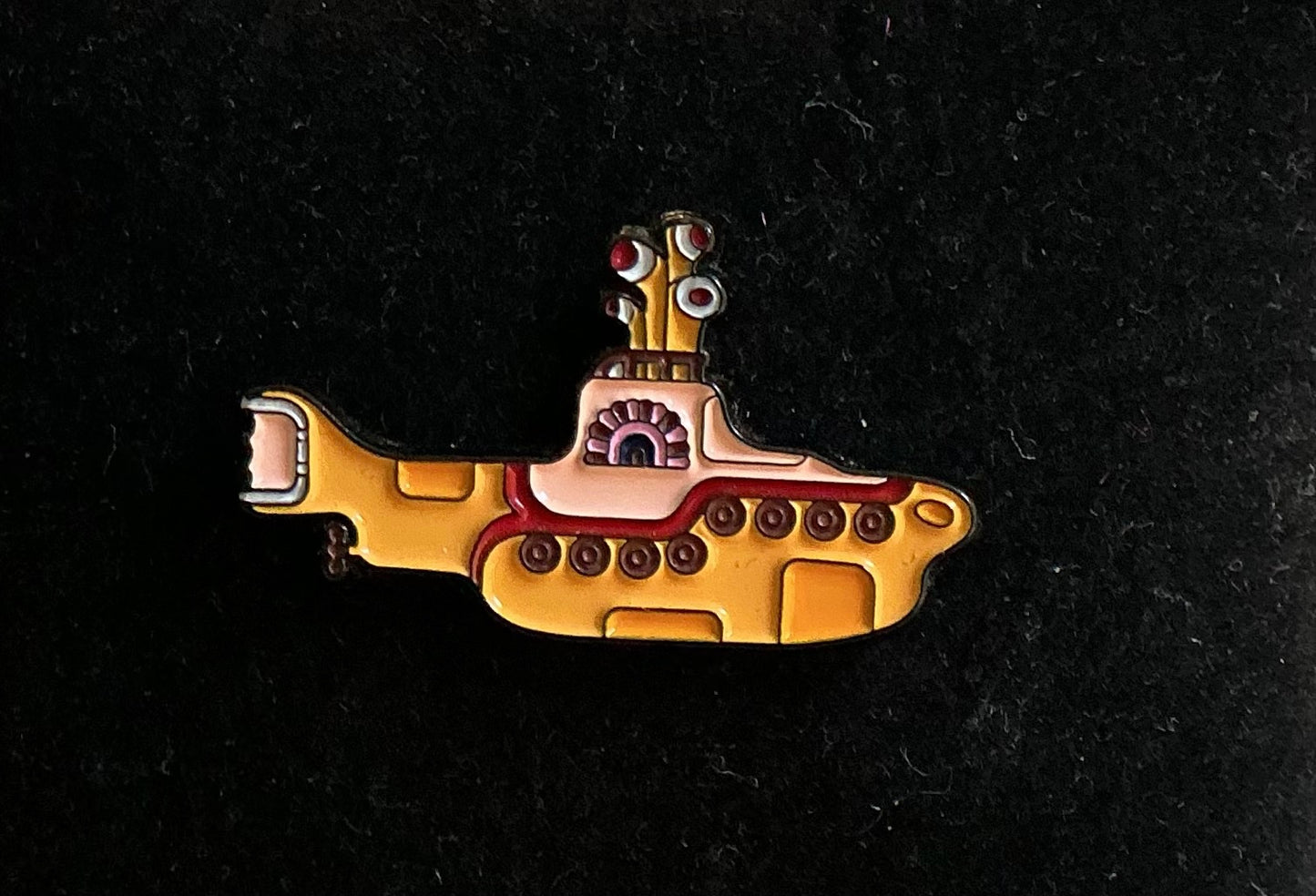 Colorful metal & enamel pin Beatle memorabilia. $15 ea.