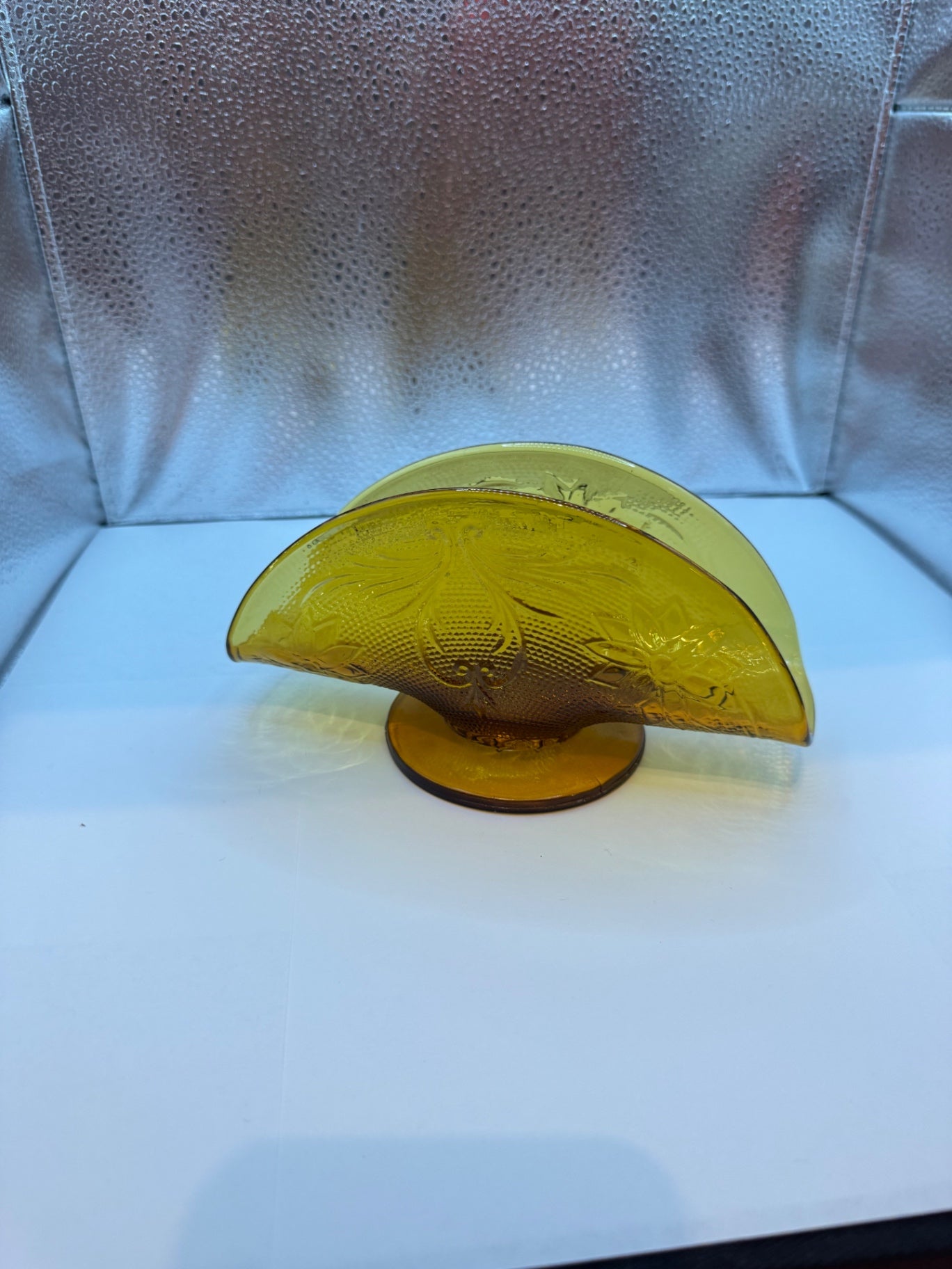 Vintage Glass Napkin Holder