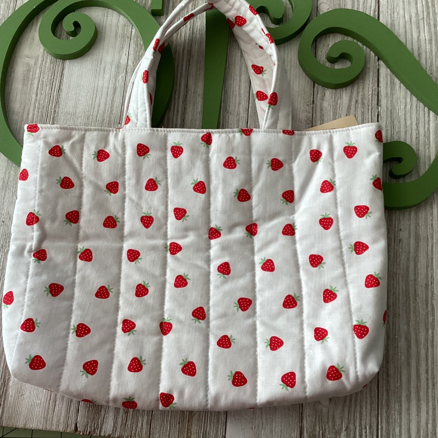 Tote bag, srawberries