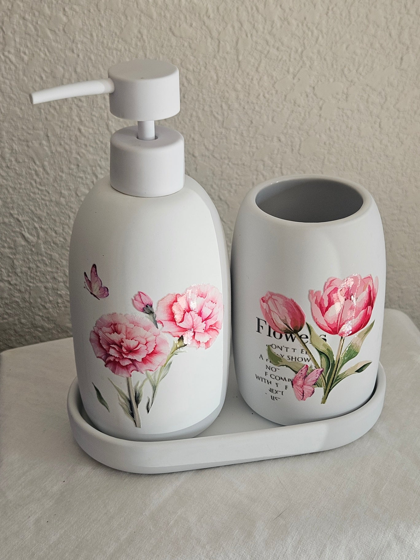 Bathroom Soap Dispenser/Tooth Brush Holder