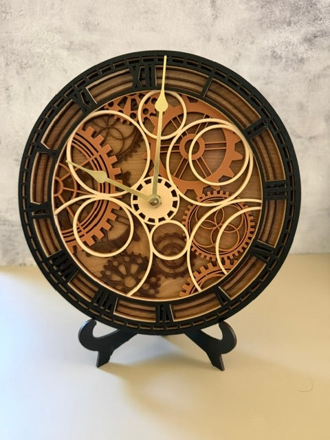 Wood/Acrylic Steampunk Clock