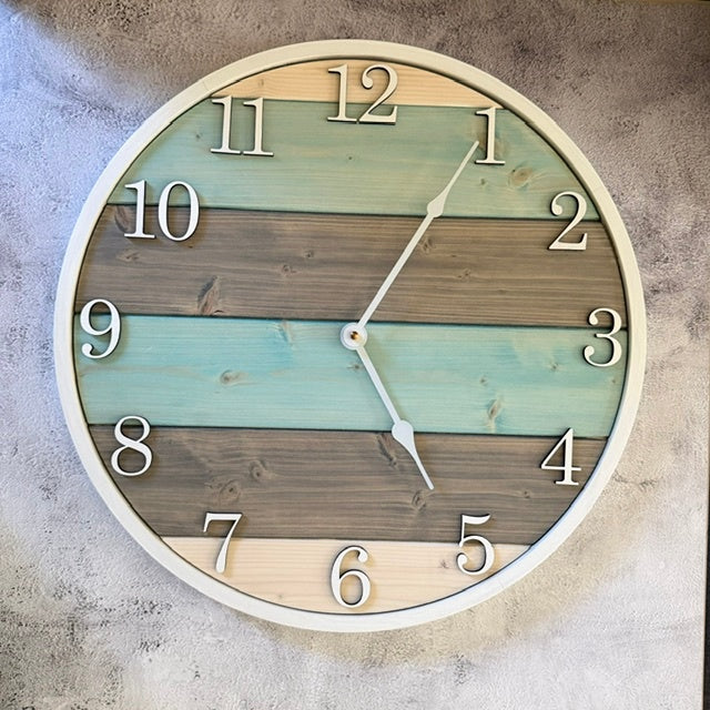 Wooden Farmhouse Clock