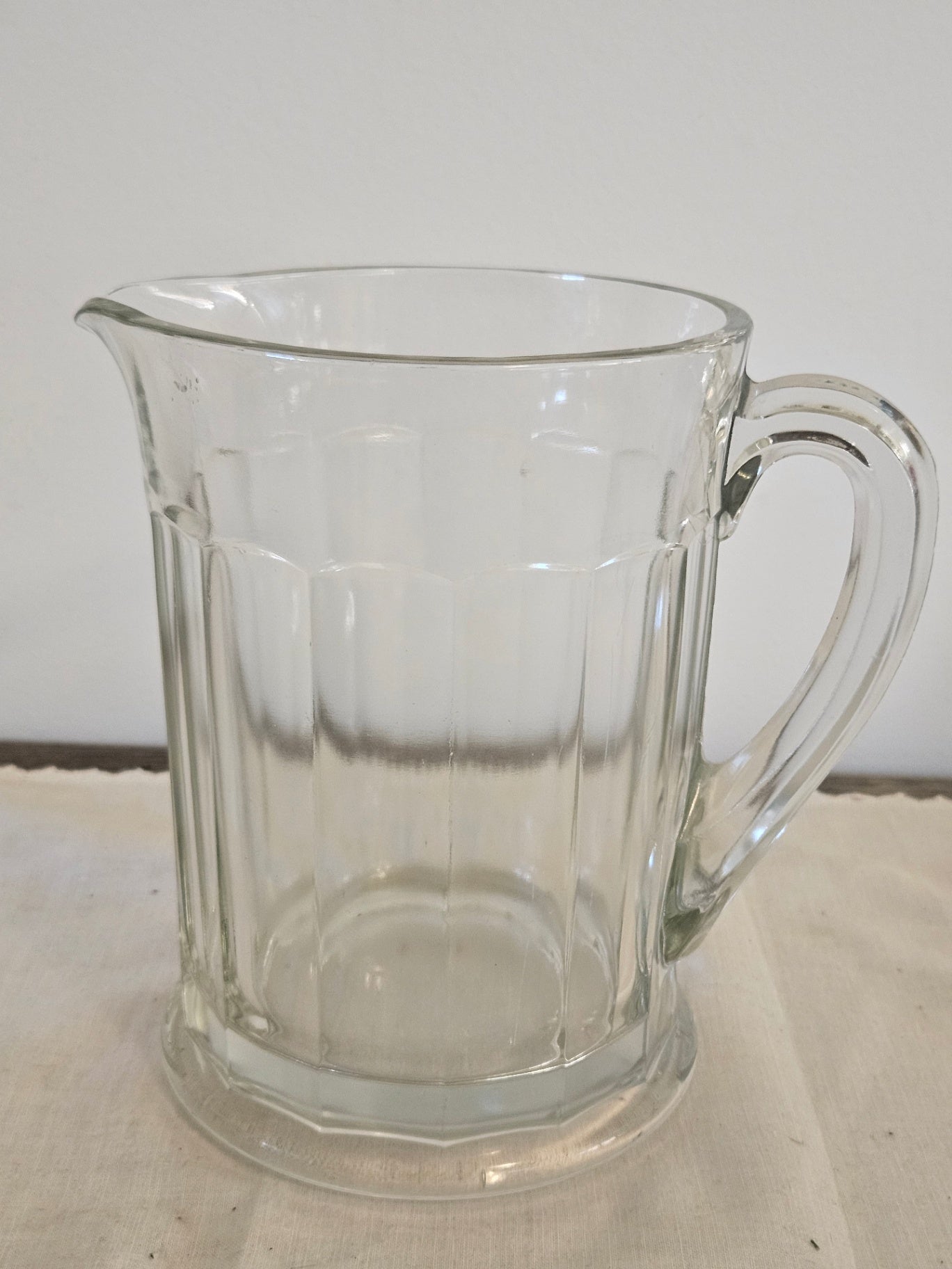 Vintage heavy beverage pitcher approx 2 qt