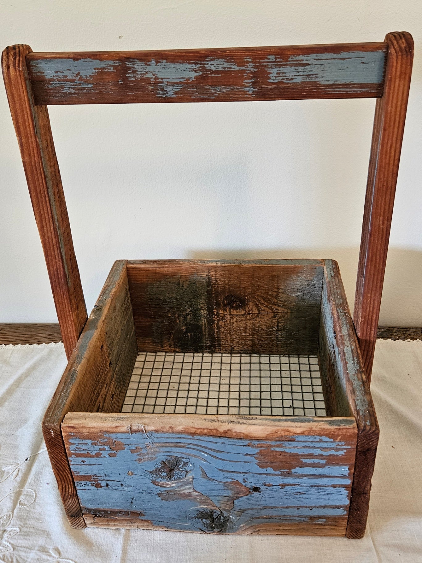 Blue garden trug