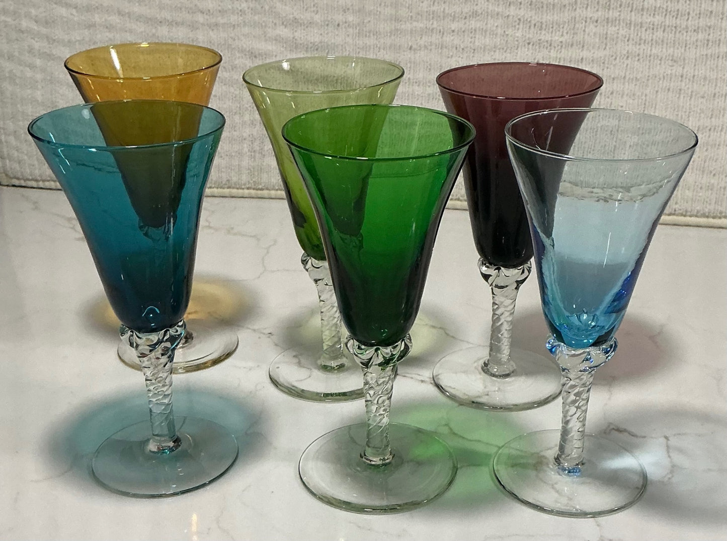 WINE GLASSES…set of 6