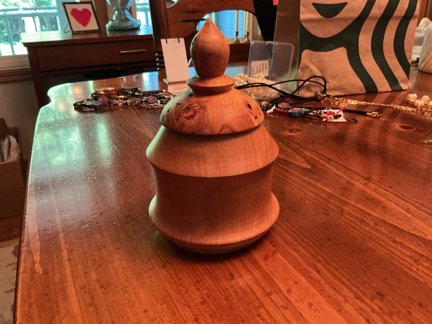 Maple Burl Lidded Box