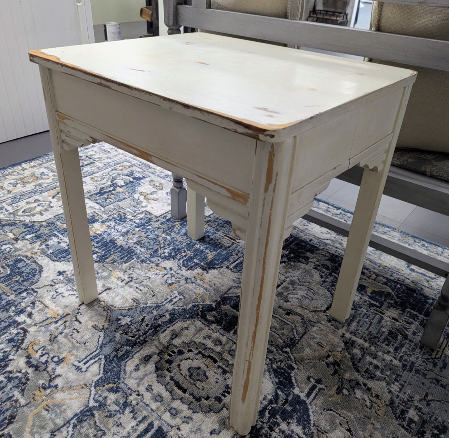 Vtg. Distressed Swedish Style Table