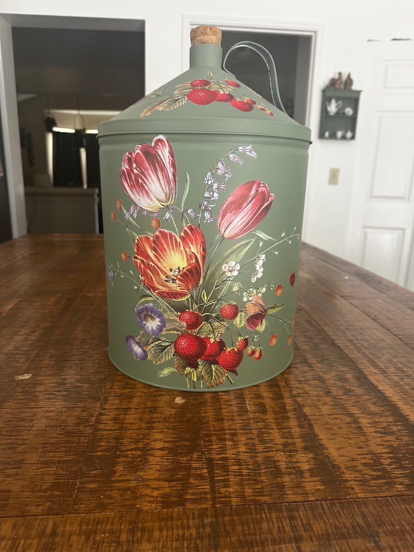 Large decorative metal jug