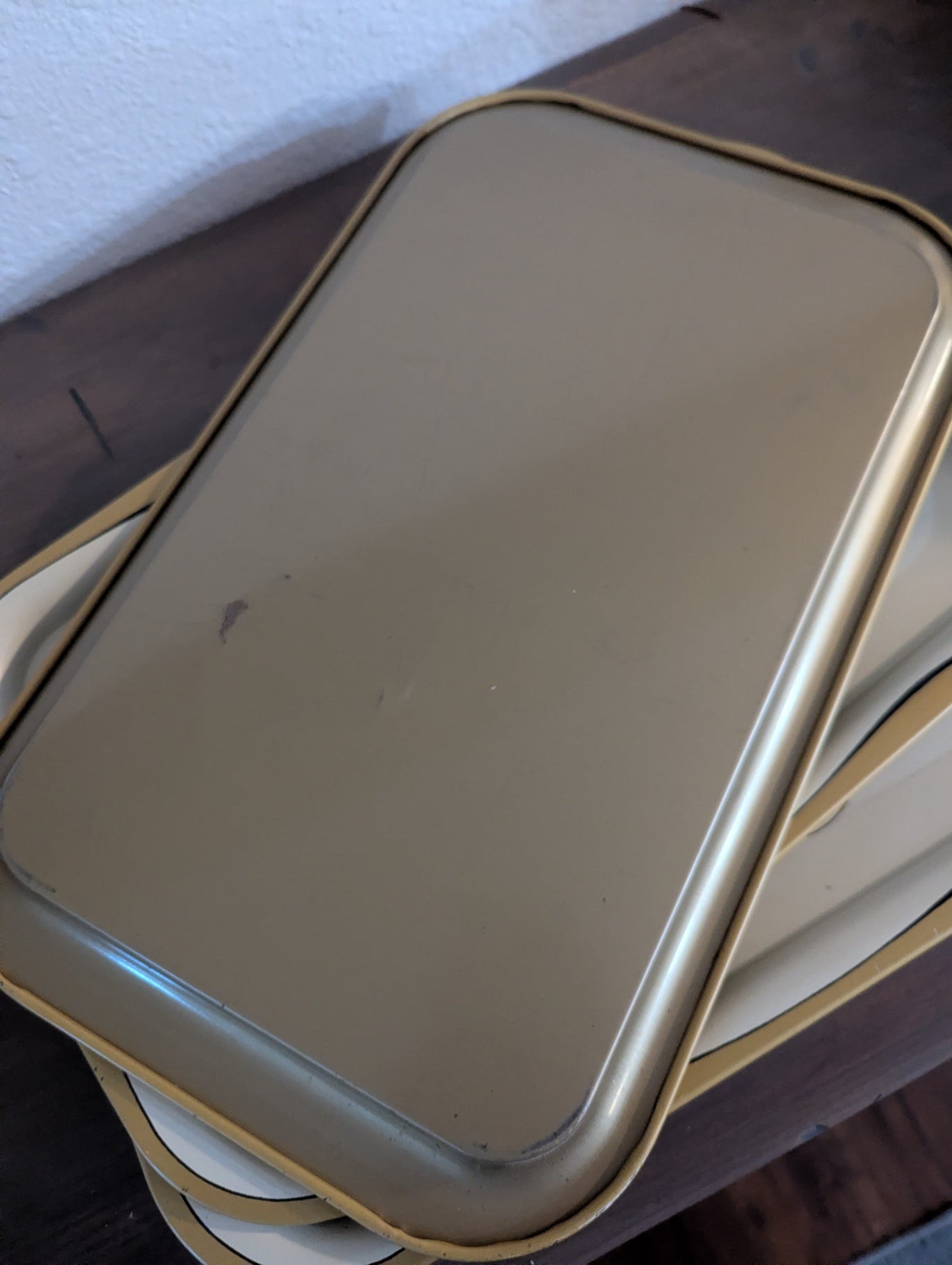 Vtg. Mid Century Metal Lap Trays (4)
