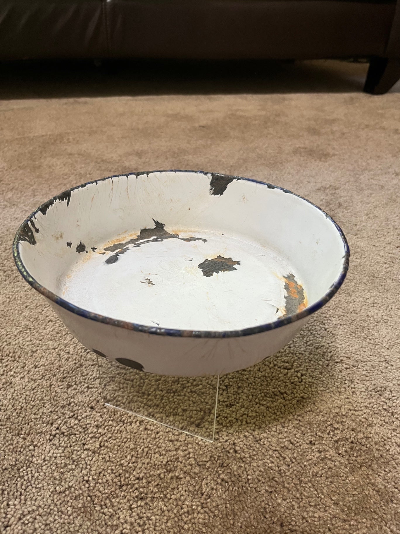 Vintage enamelware bowl