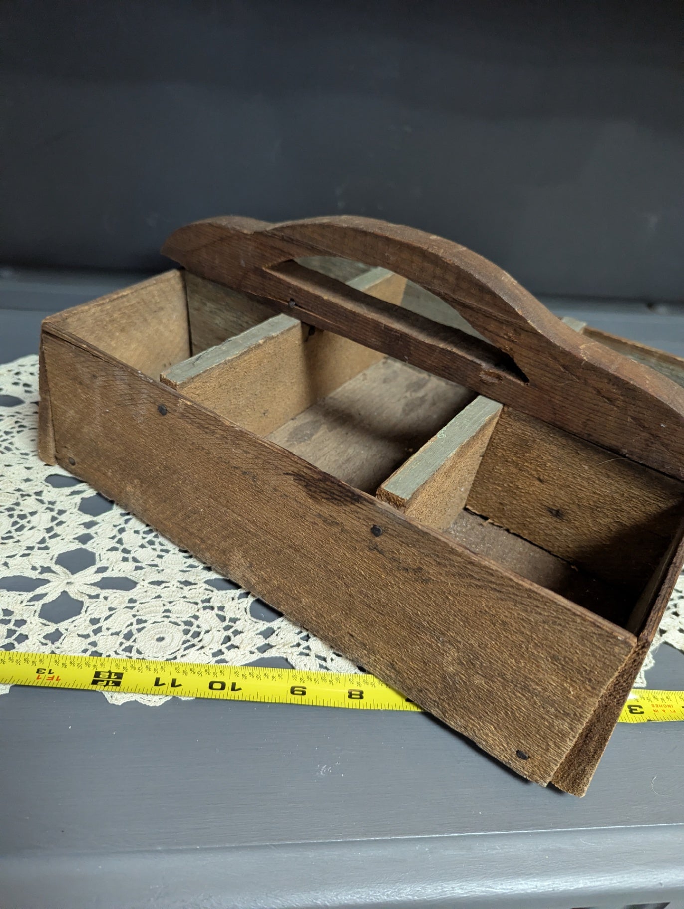 Primitive Wooden Tool Caddy