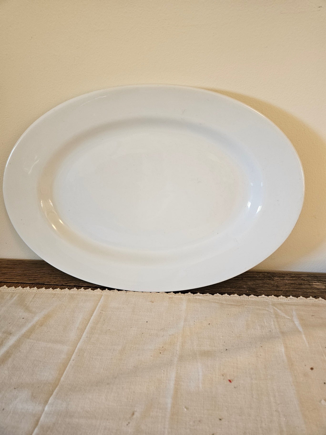 Large white poecelain platter