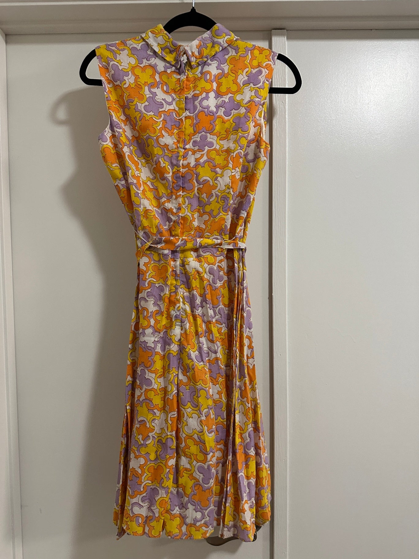 1960's Pleated Dress w/dog ear collar