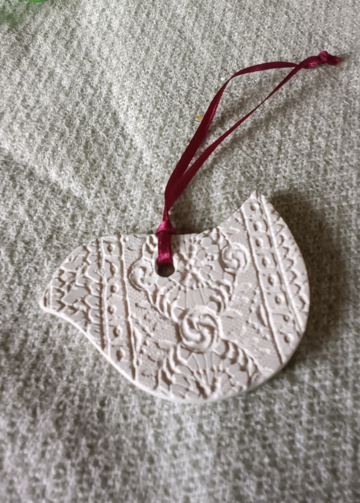 Embossed Porcelain Dove