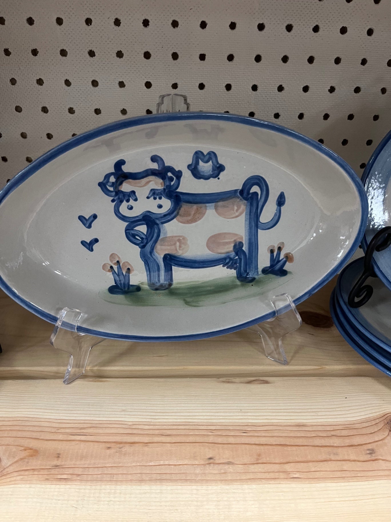 MA Hadley Cow oval dish