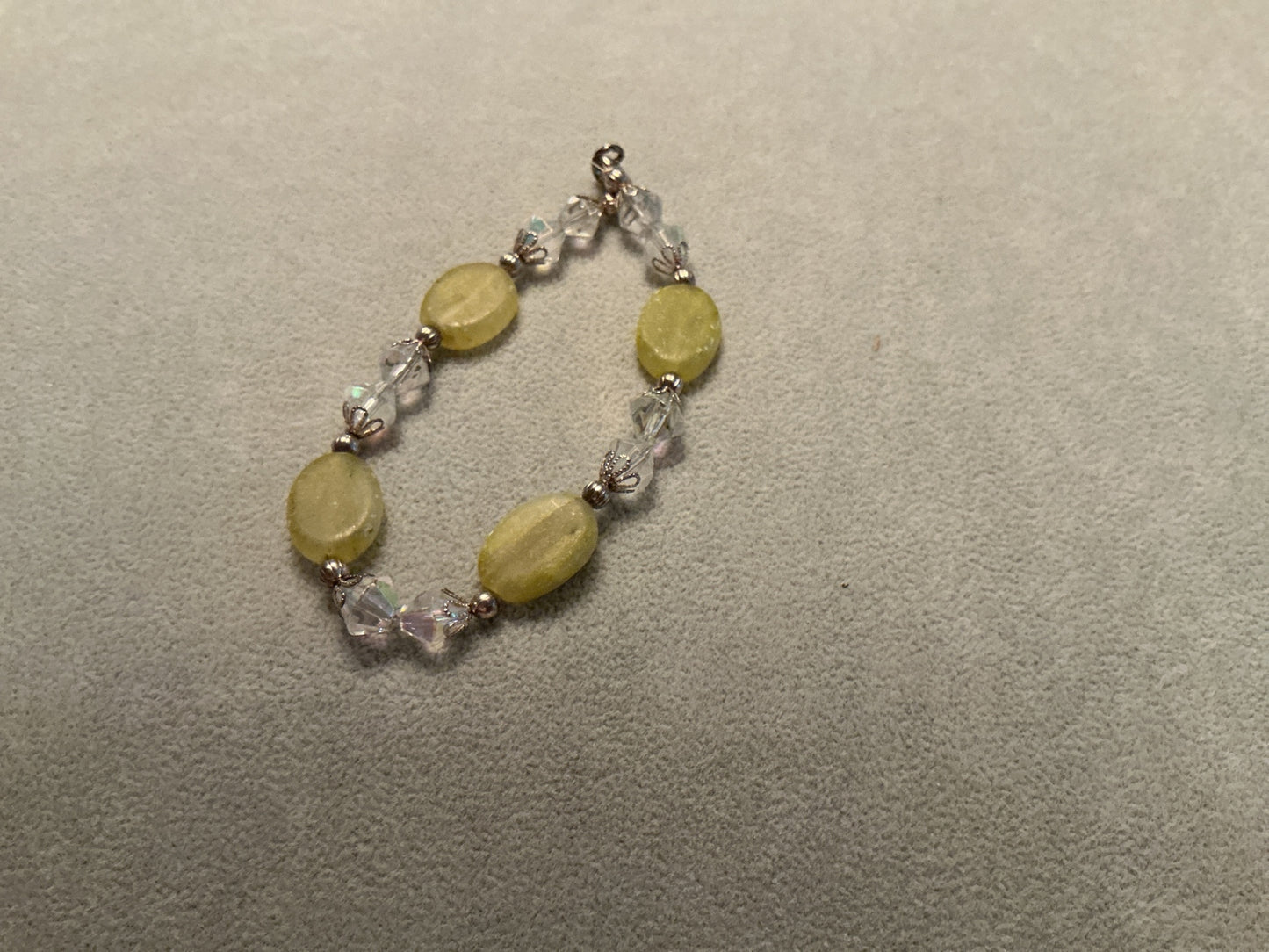 Yellow beaded bracelet
