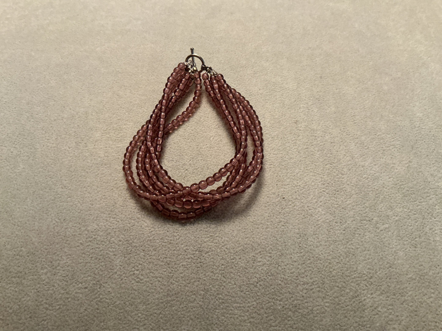 5 strand glass bead bracelet