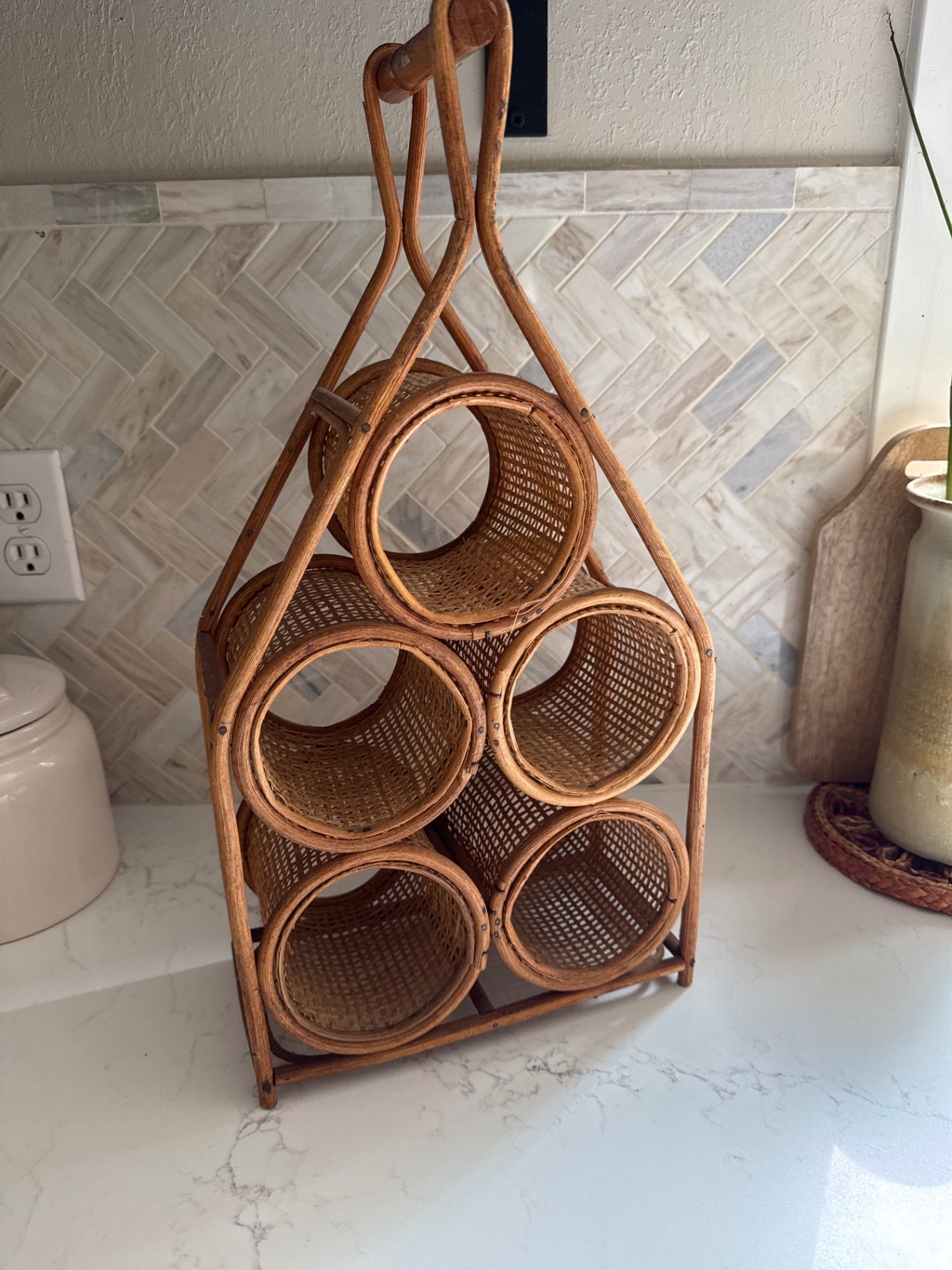 Rattan Wine Holder