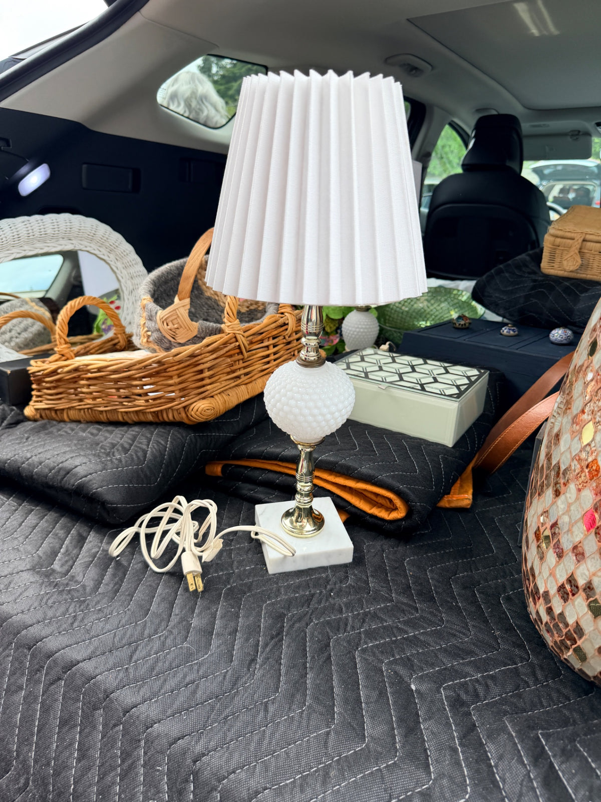 Milk Glass Hobnail