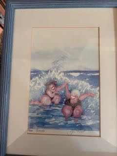 "Friends" Jill Neal Painting (signed & Framed)