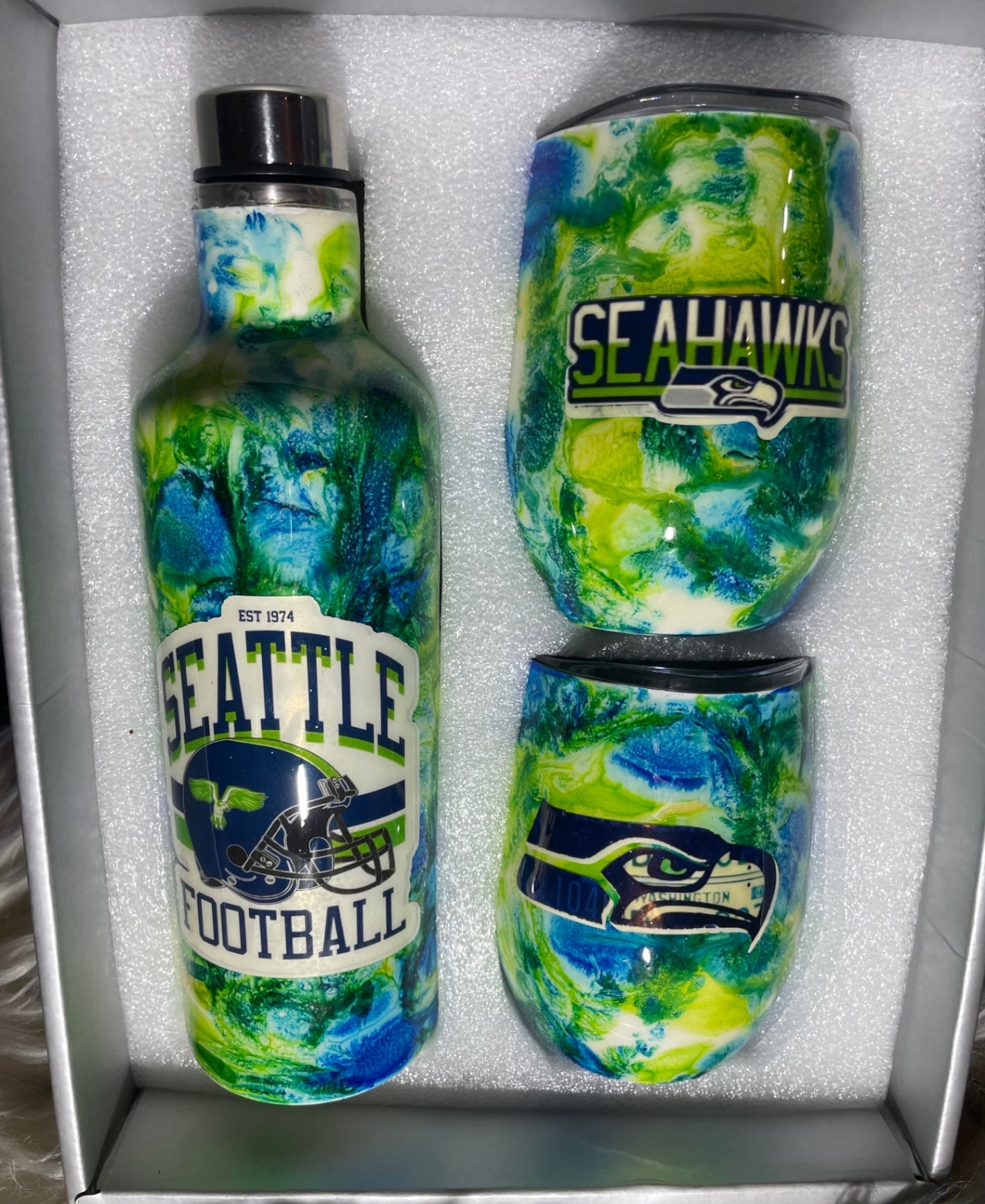 Seahawk Mojo stainless steel drink set
