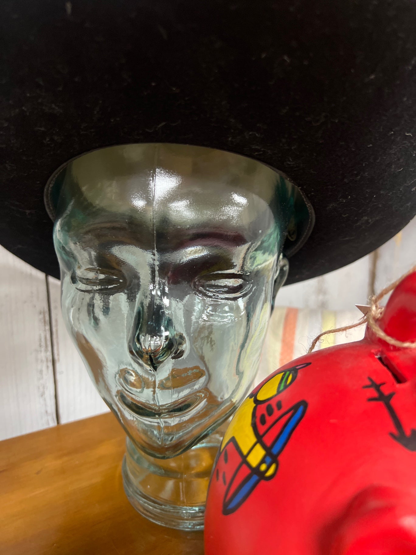 Decorative Figurines Glass Face