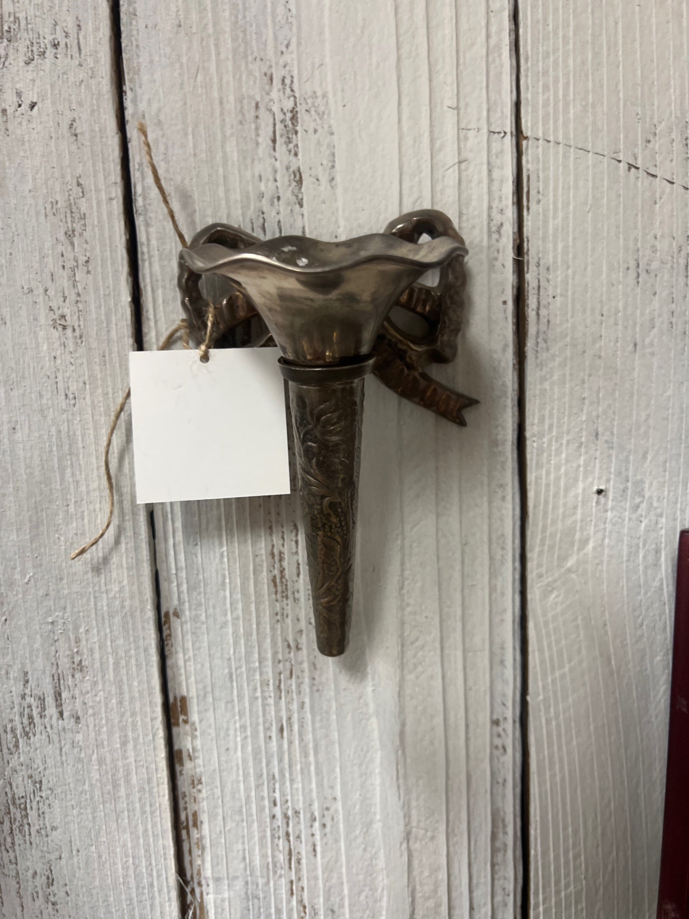 Hanging Silver Flower Holder