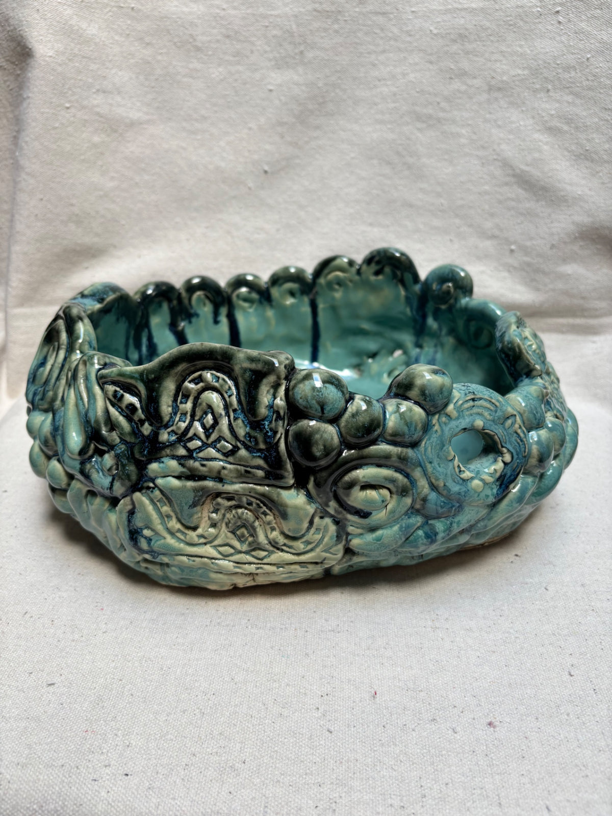 Handcrafted Abstract Ceramic Bowl