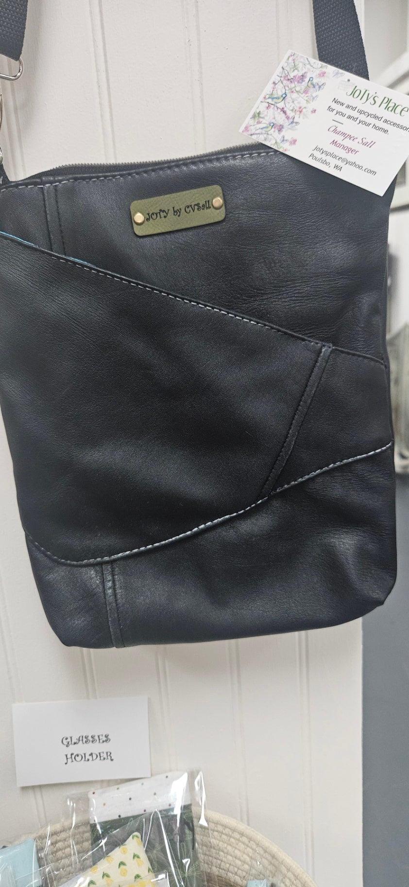Leather purse, upcycled