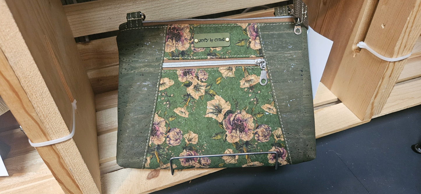 Cork cross body purse