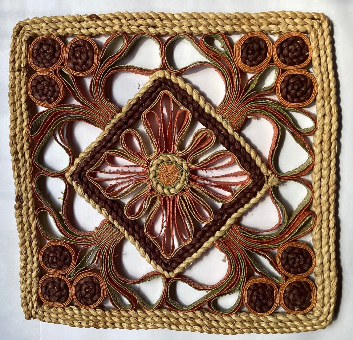 Vintage woven Trivet