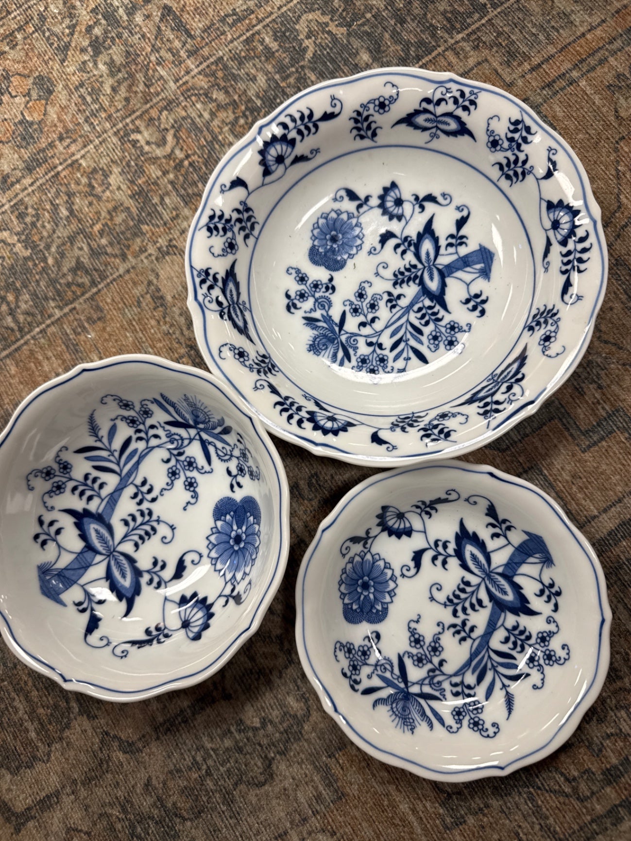 3pc Blue Danube bowls