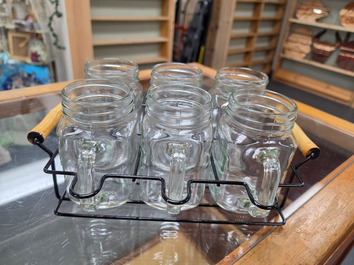7 piece Mason jar set