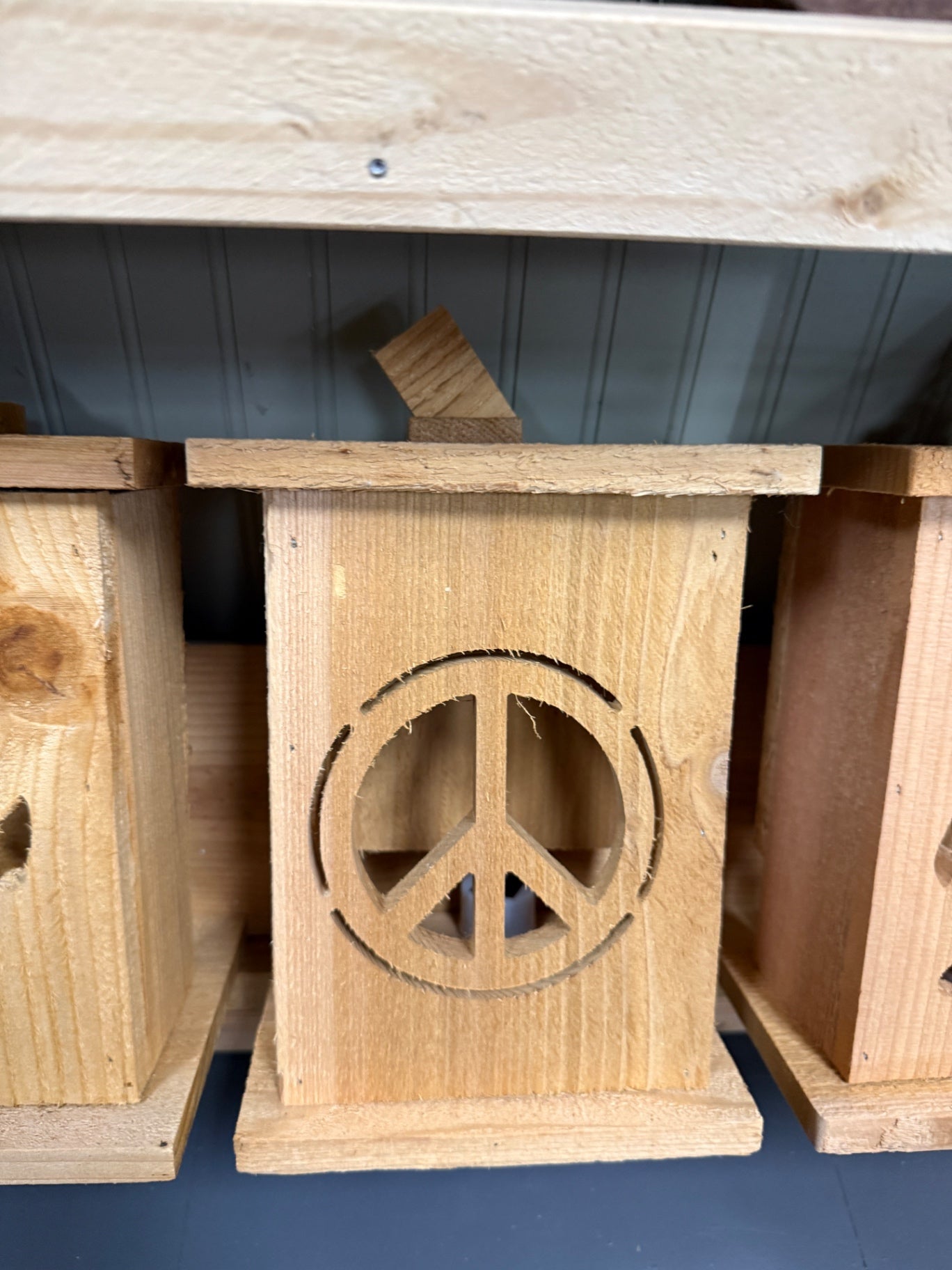 Rustic Cedar Halloween lanterns