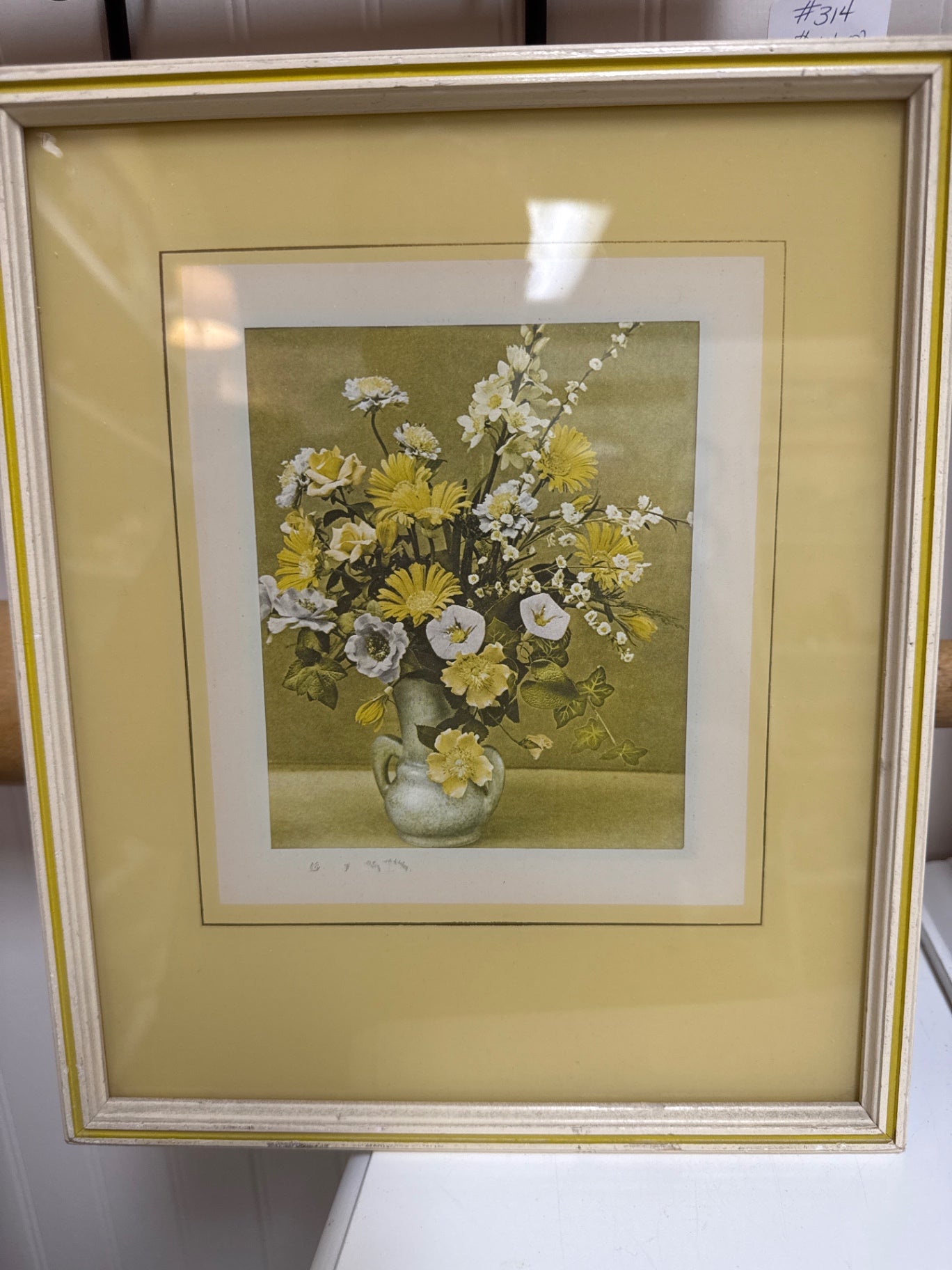 Yellow floral print