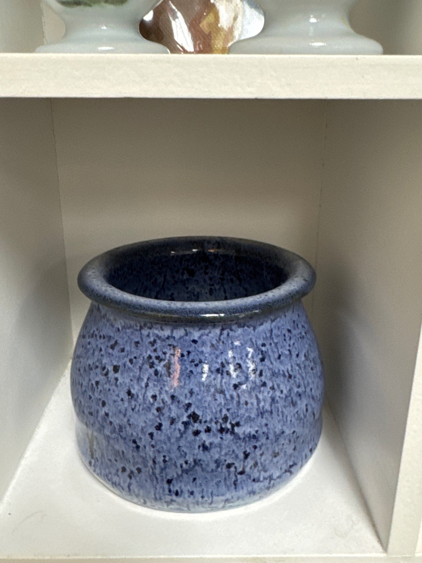Blue pottery vase